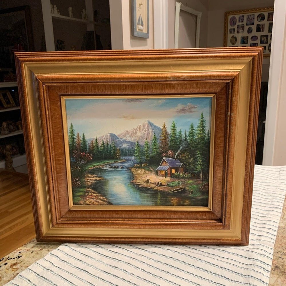 Vintage Forest Painting